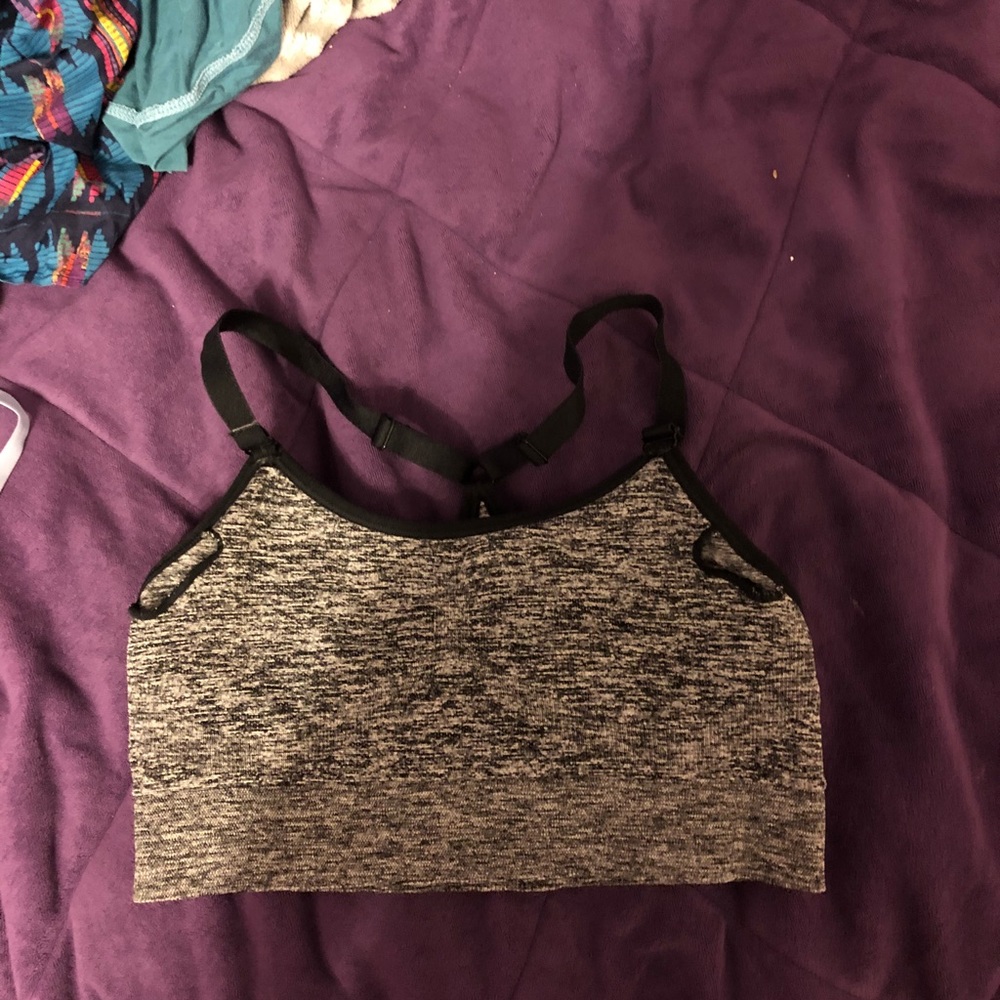 Gray sports Bra